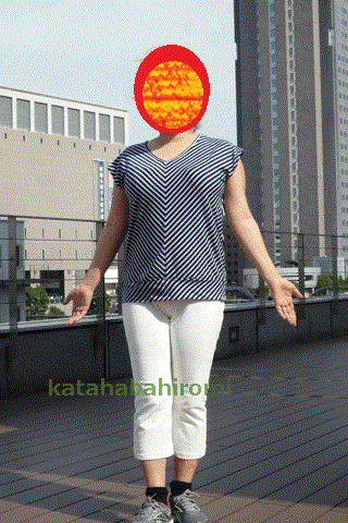 胸が大きい人や肩幅が広い女性がフレンチスリーブを着るとこうなる
